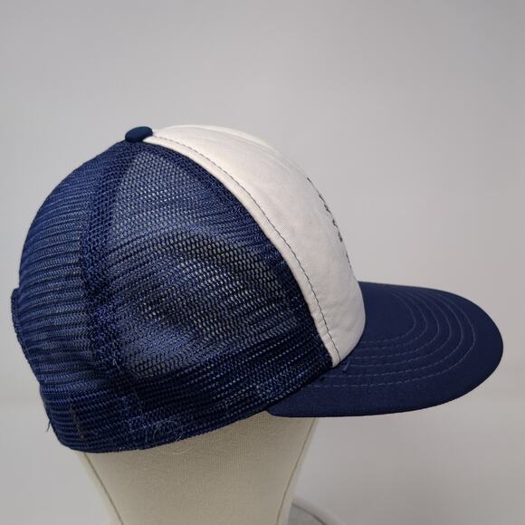 Barefoot Bar Hardin Illinois Snapback Trucker Cap Blue OS Adjustable Mesh Back - Picture 5 of 10